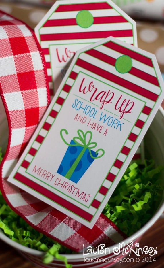 printable christmas tags wrap gift gifts teacher teachers holiday