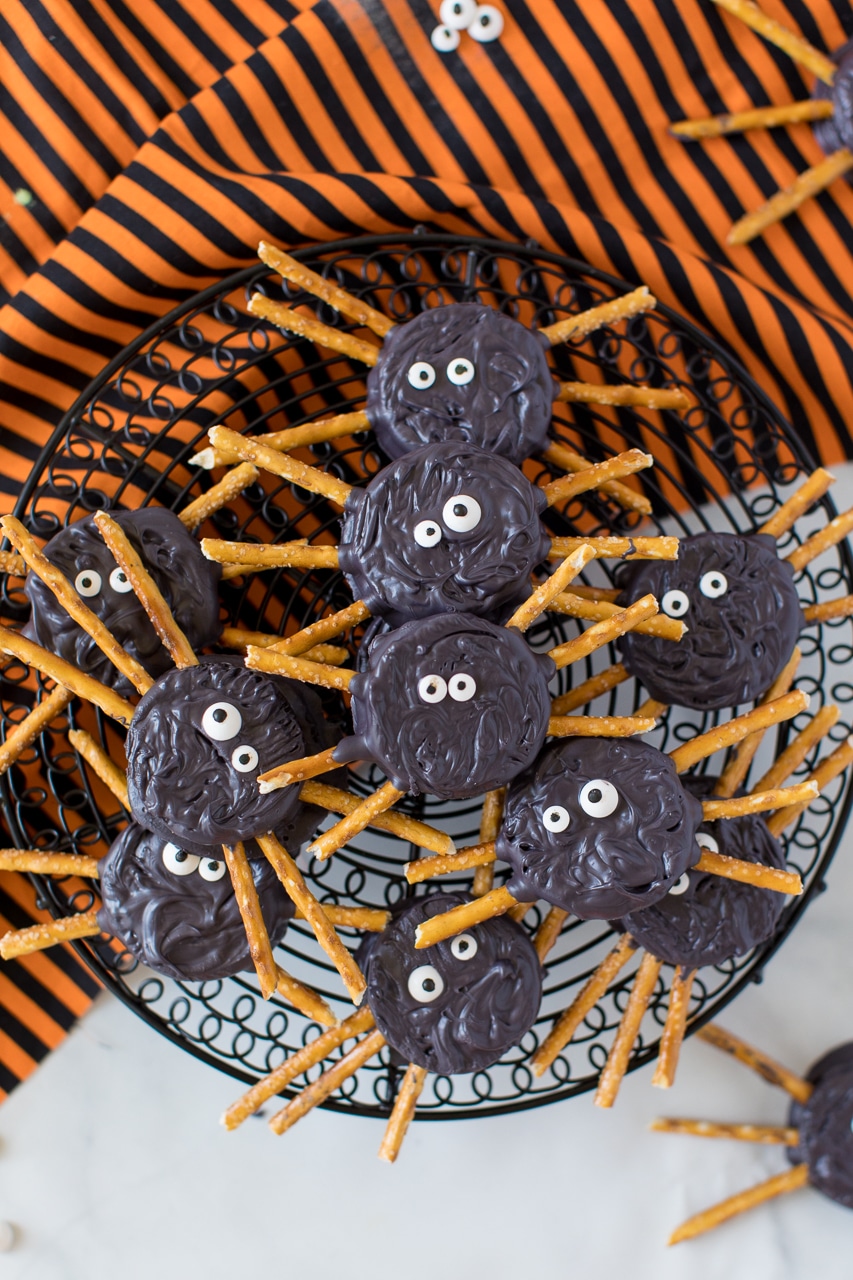 Chocolate Covered Oreo Spiders