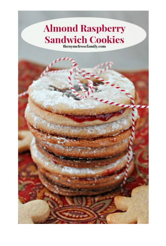 Almond Raspberry Sandwich Cookies: Christmas Cookie Exchange