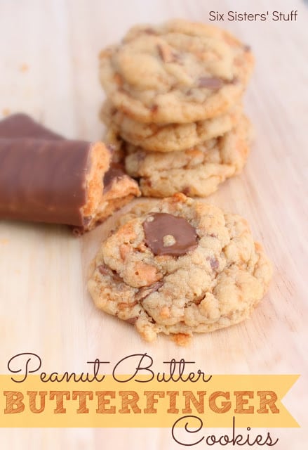 Peanut Butter Butterfinger Cookies