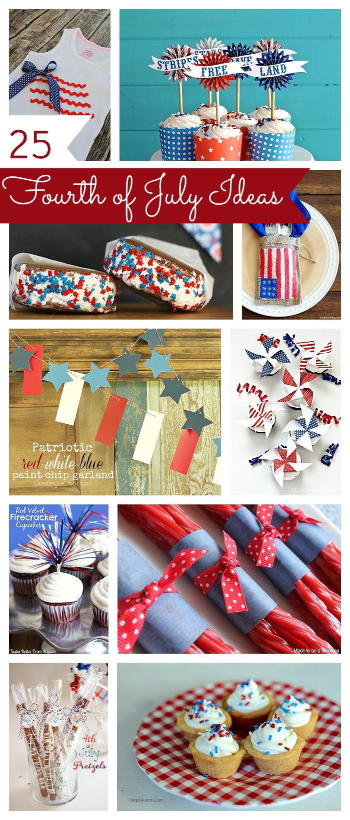 25 Fourth of July Ideas: snacks, decor and more!  