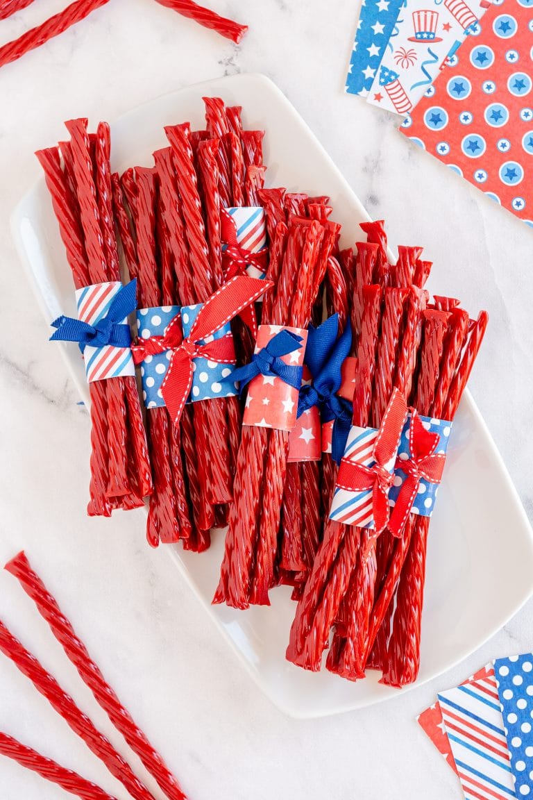 Fourth of July Twizzler Favors