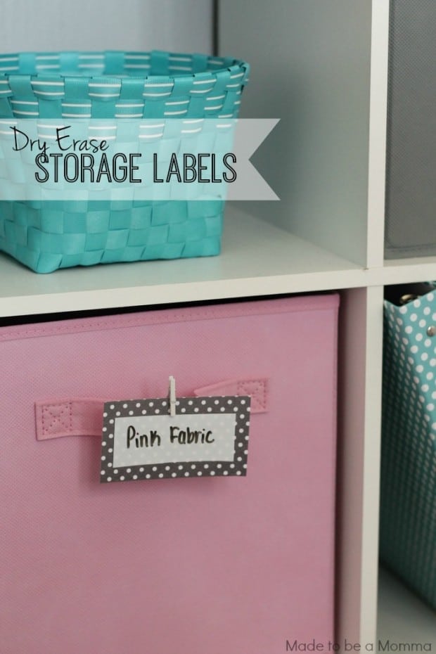 Diy Erase Storage Labels