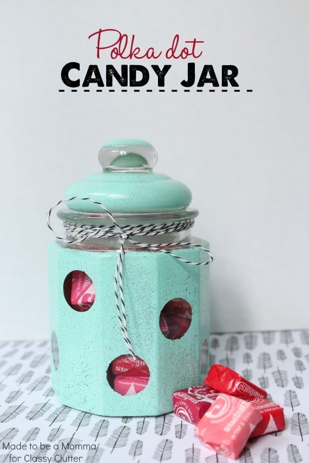 Polka Dot Candy Jar