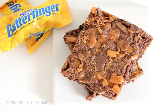 Double Chocolate Butterfinger Cookie Bars: Guest Post