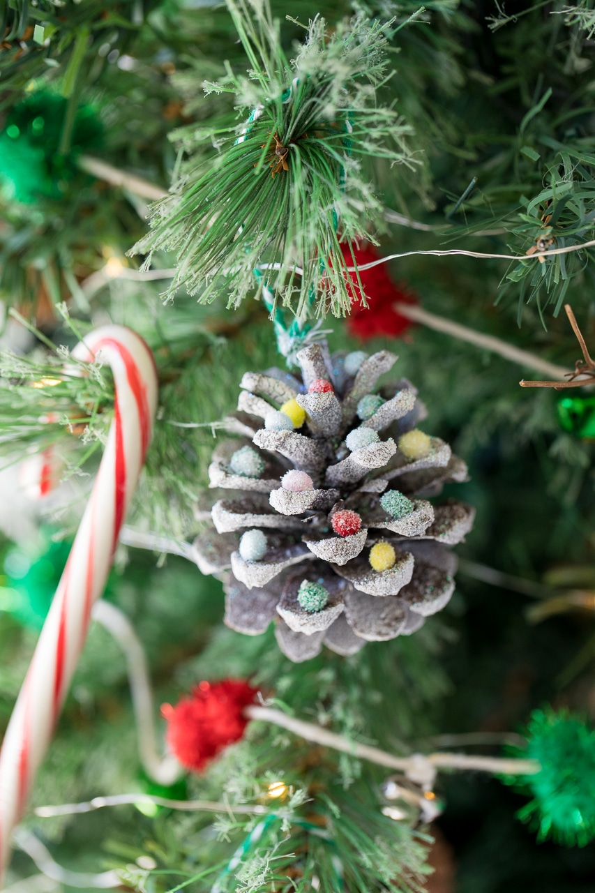 Snowy Pinecone Ornaments