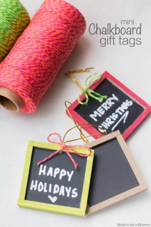Mini Chalkboard Gift Tags