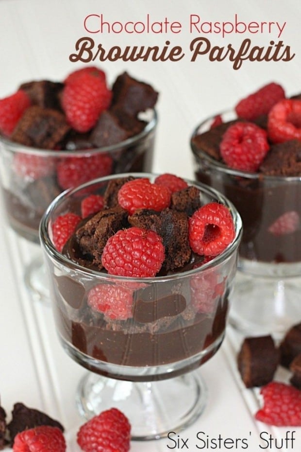 chocolate raspberry parfaits