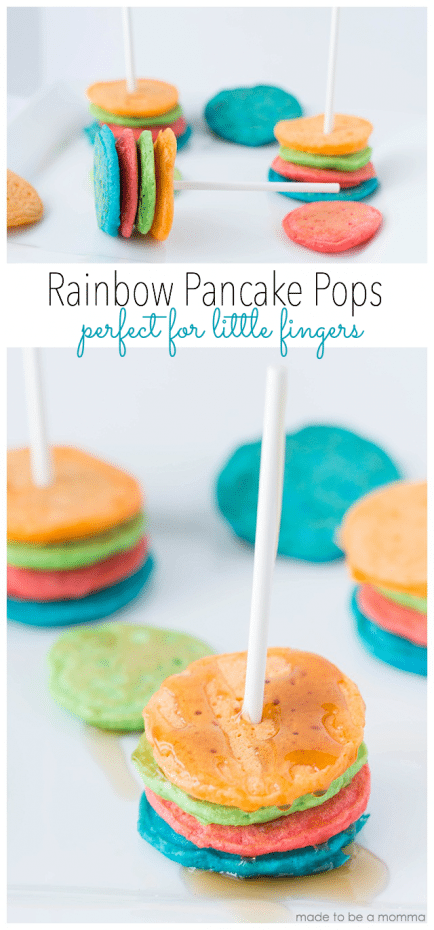Rainbow Pancake Pops