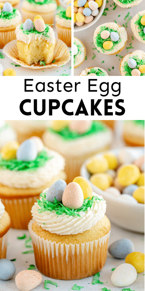 Easter Egg Coconut Cupcakes