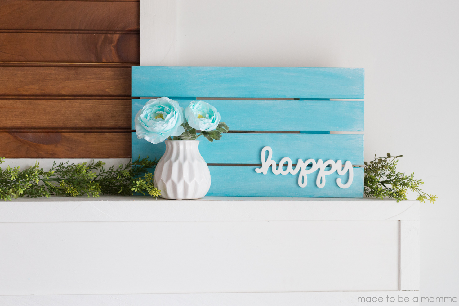 “Happy” Pallet Home Decor Sign