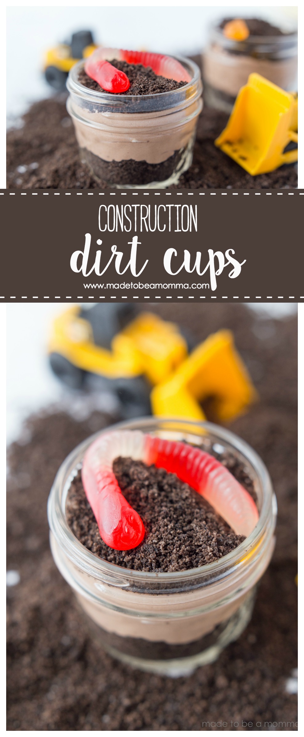 Construction Dirt Cups | Dirt Cups | Treats for Kids | Summer Snacks 