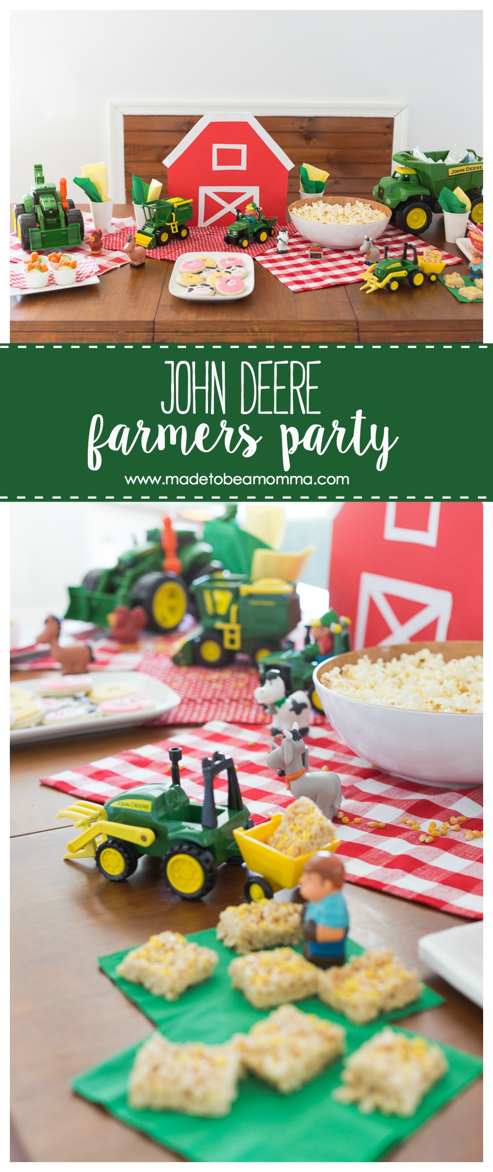 John Deere - Farmers Party: a farm party any tractor loving child will enjoy! Tractors, farm animals, snacks and more!