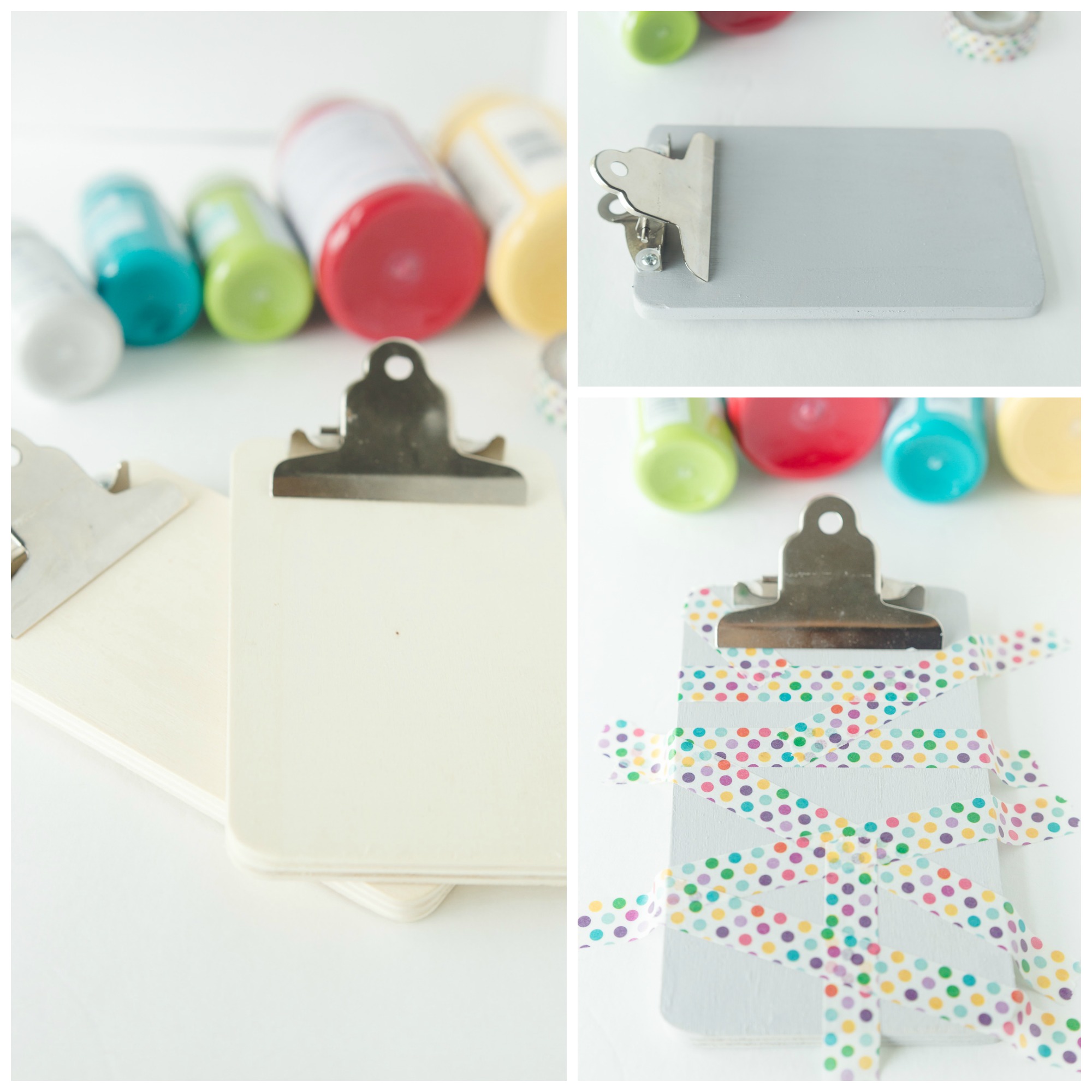 On-the-Go Mini Clipboards: keep your kids busy with their own paper and crayons while on the go. These mini clipboards are perfect for a day full of errands, restaurants and more!