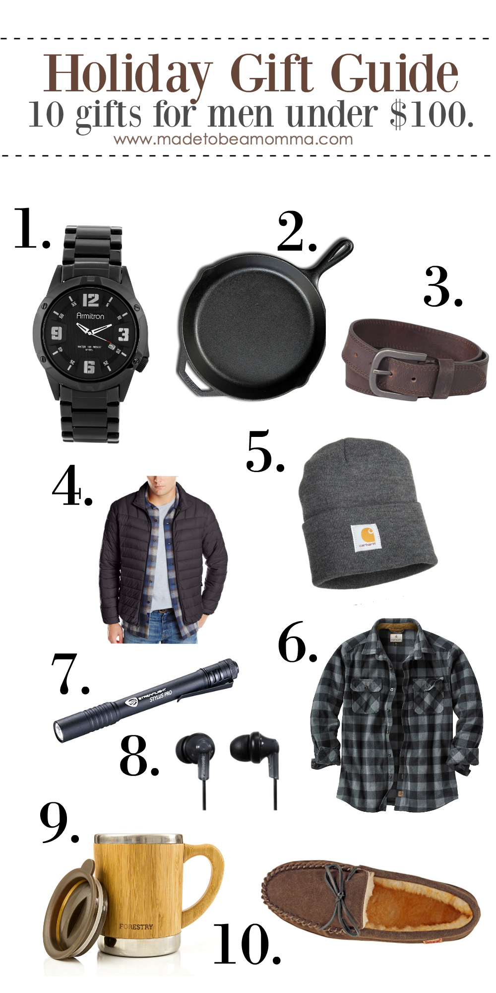 Holiday Gift Guide: 10 Gifts for Men - Made To Be A Momma
