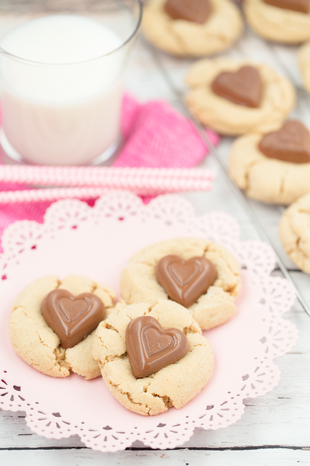 Sweetheart Peanut Butter Cookies | Cookies | Valentines Day | Baking