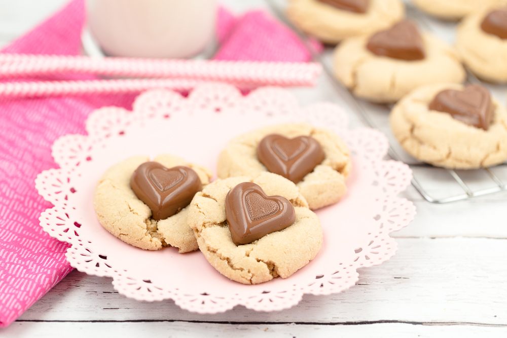 Sweetheart Peanut Butter Cookies