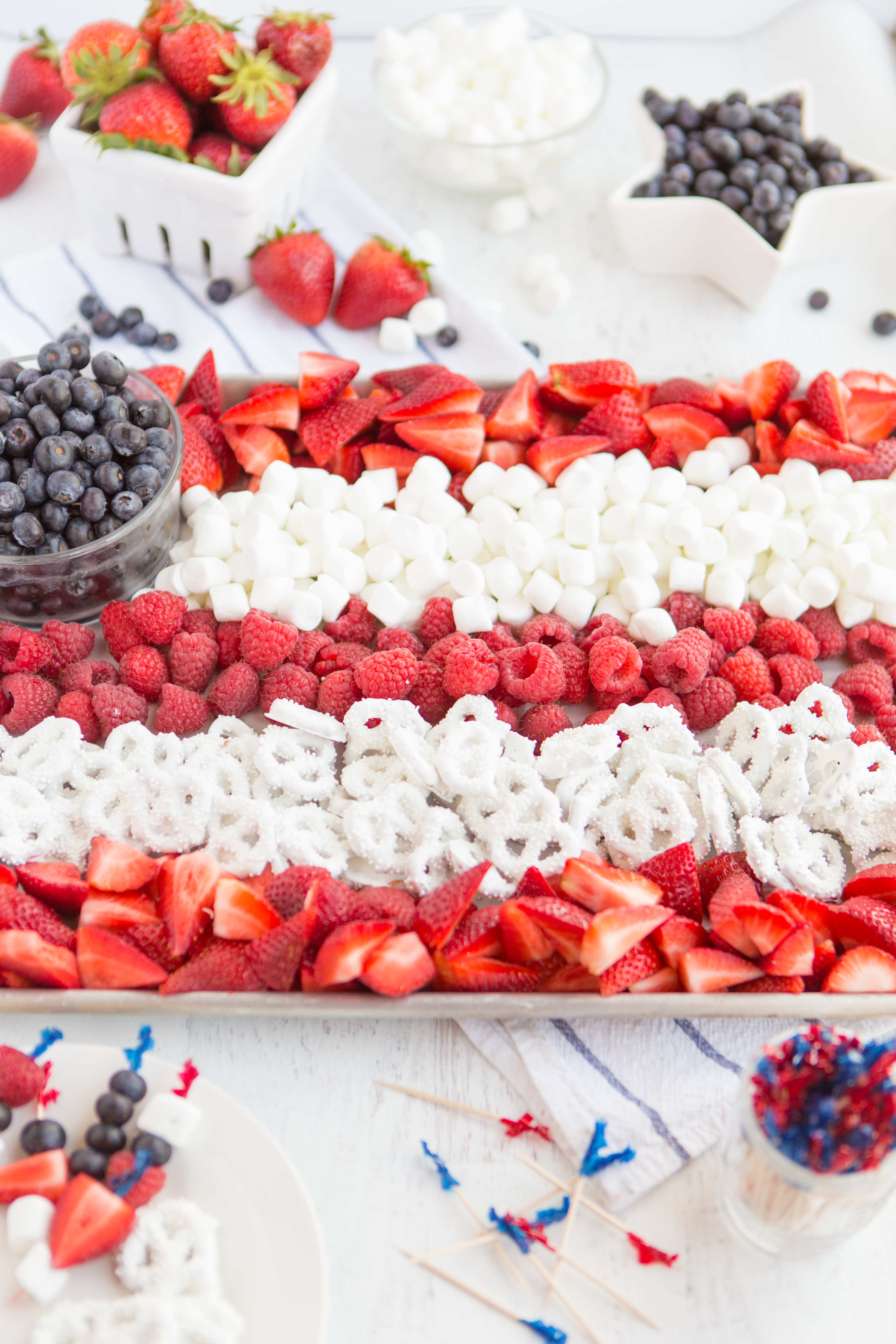 American Flag Fruit Tray
