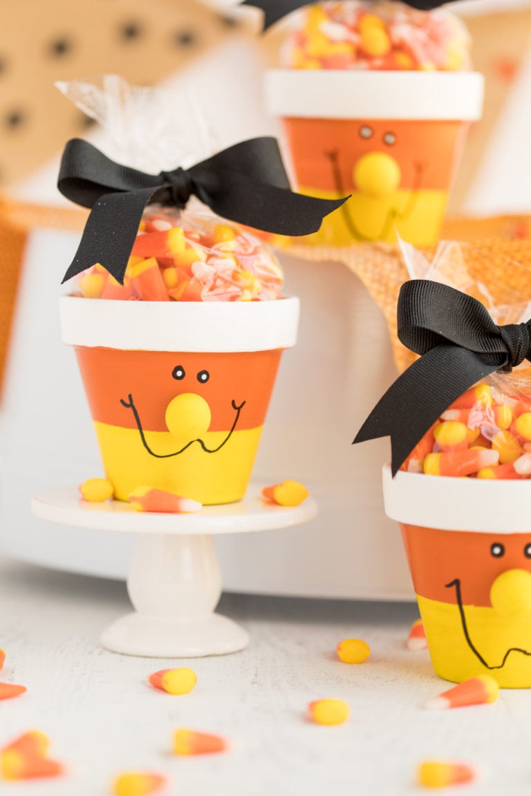 Candy Corn Candy Pots