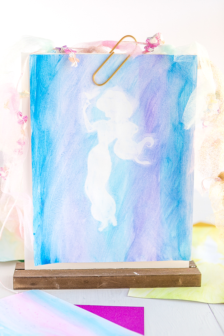 Princess Watercolor Silhouette
