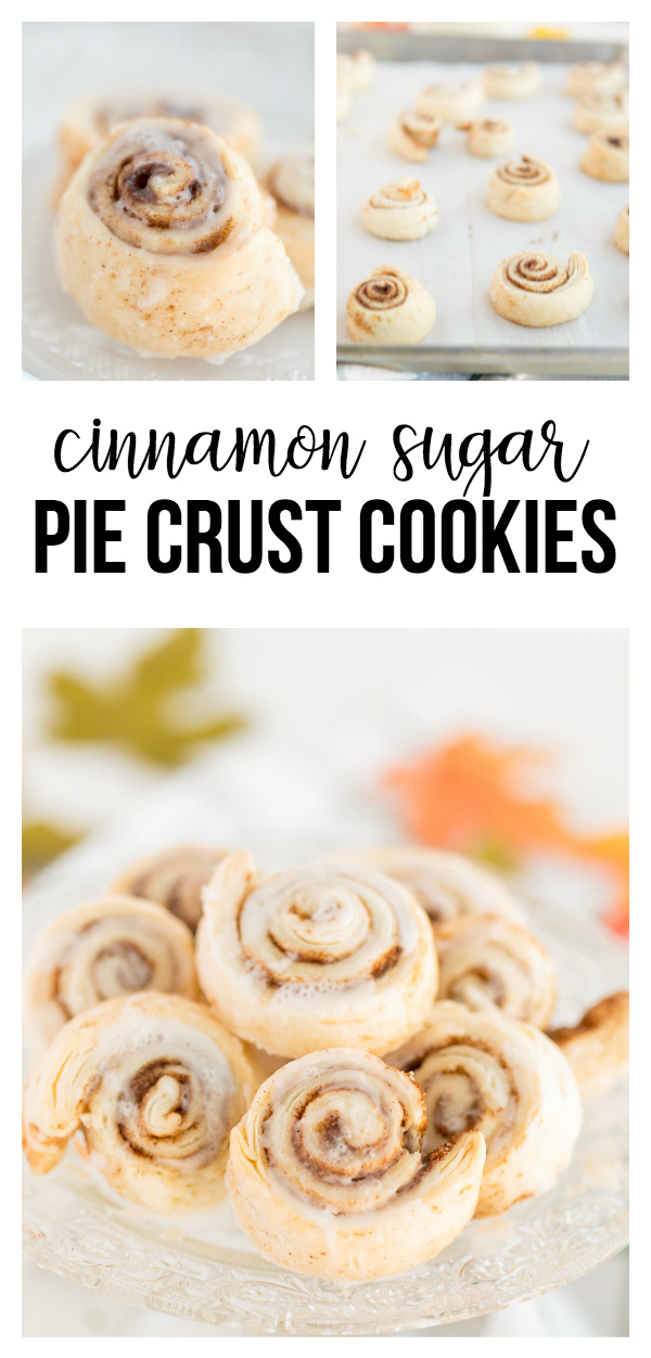 Cinnamon Sugar Pie Crust Cookies- delicious and simple cookies made with leftover pie crust and topped with cinnamon and sugar. 