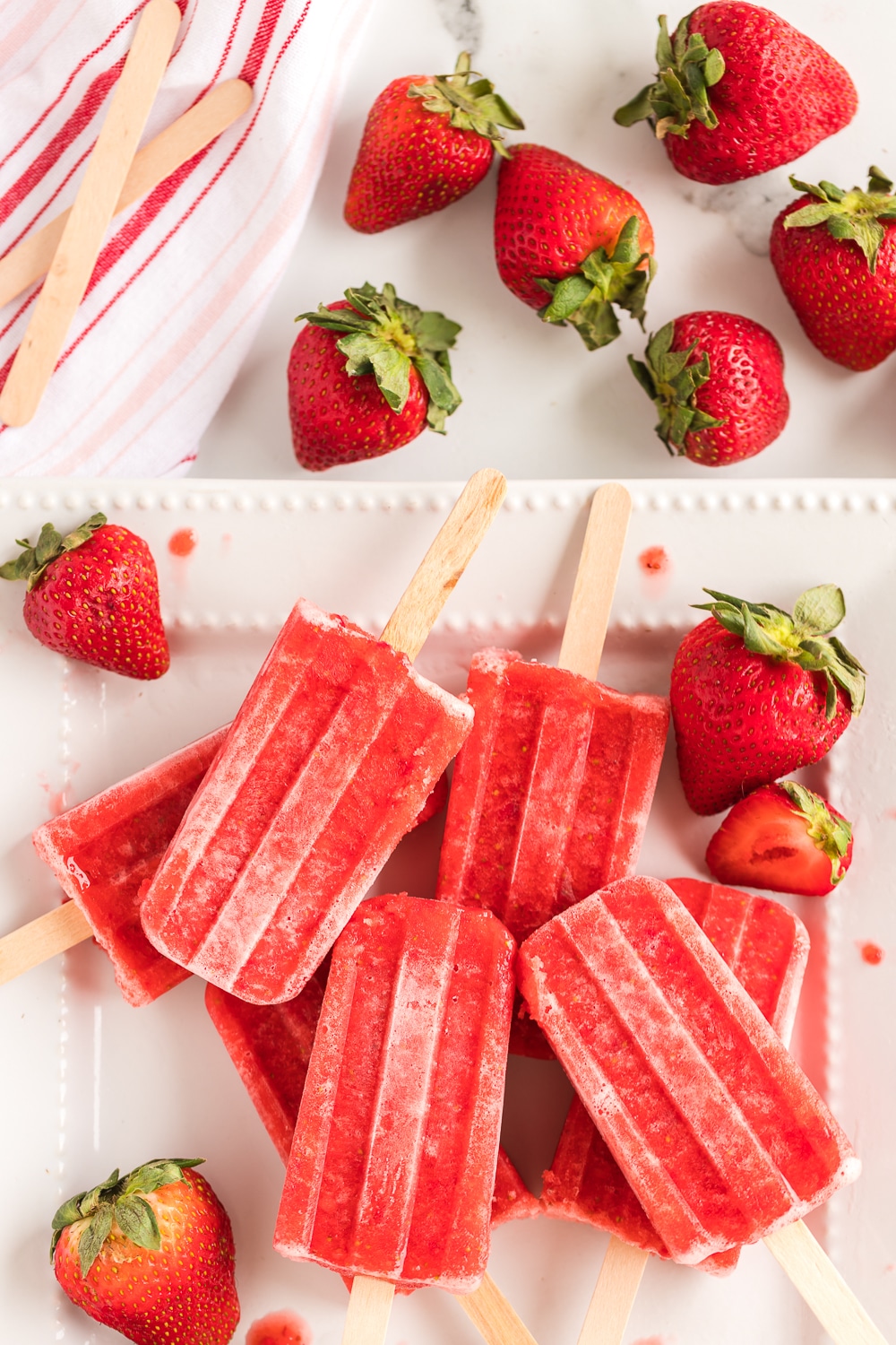 Homemade Strawberry Popsicle Recipe