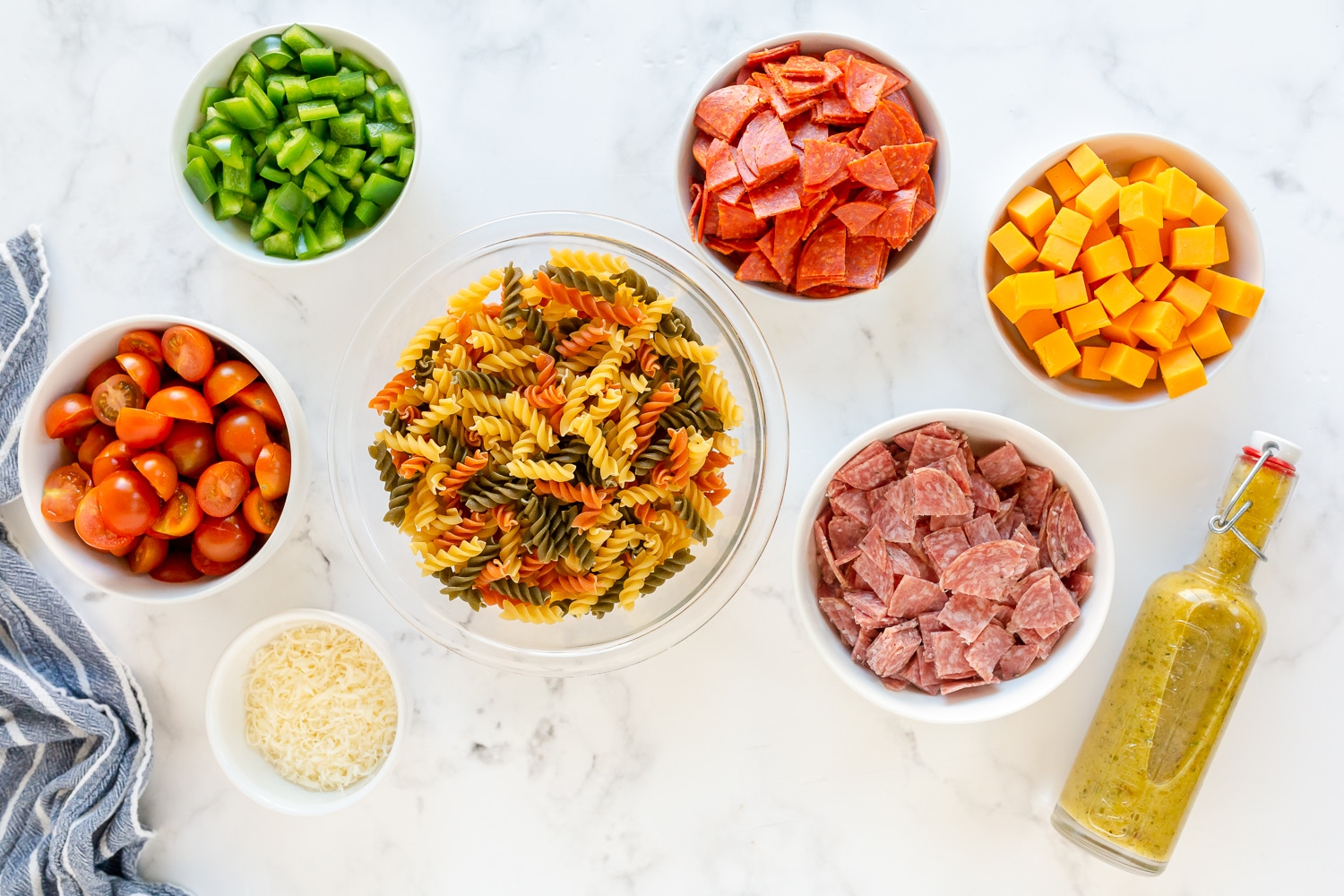 ingredients needed for italian pasta salad