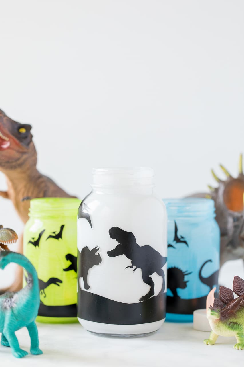 Dinosaur Lantern Jars