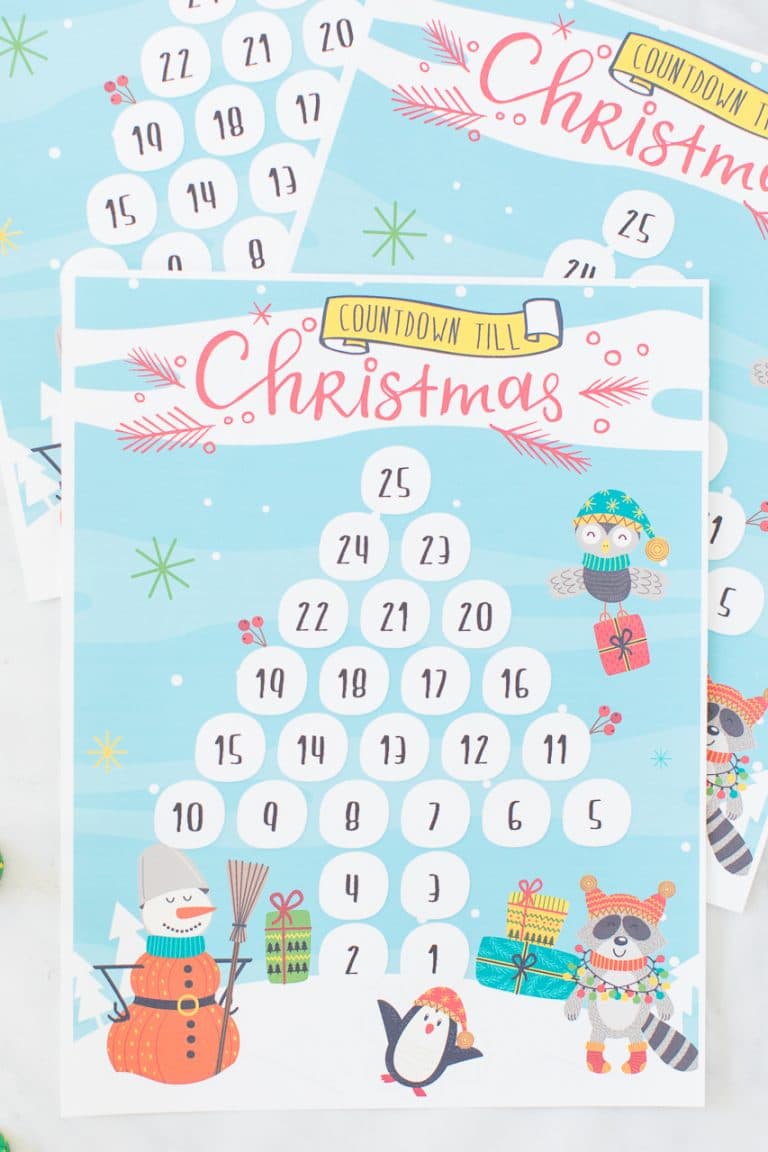 Printable Countdown Till Christmas Calendar Made To Be A Momma