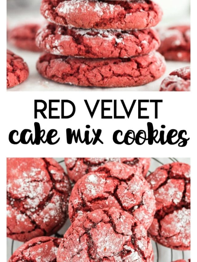 RED VELVET CAKE MIX COOKIES