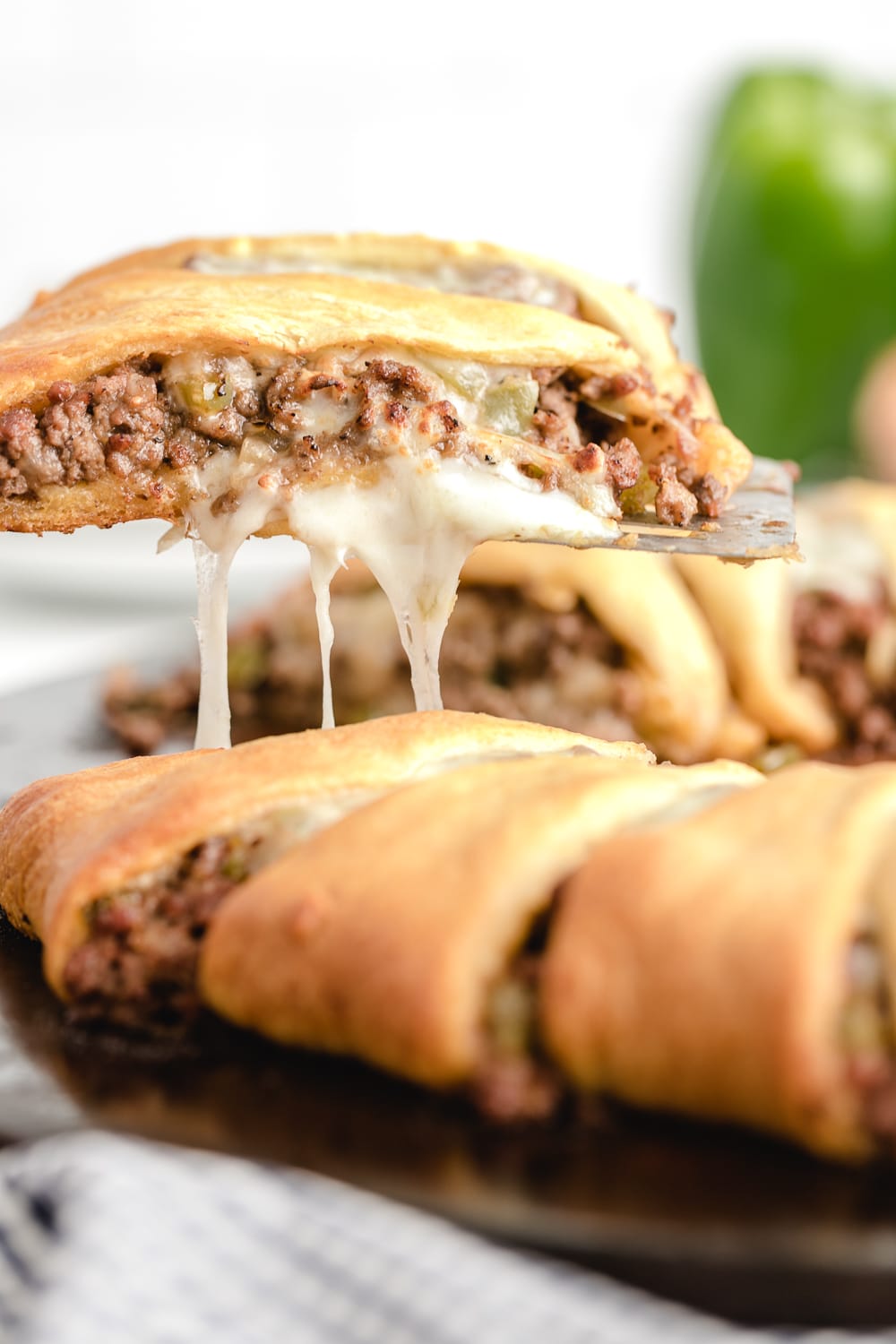 Philly Cheesesteak Sloppy Joes Crescent Ring