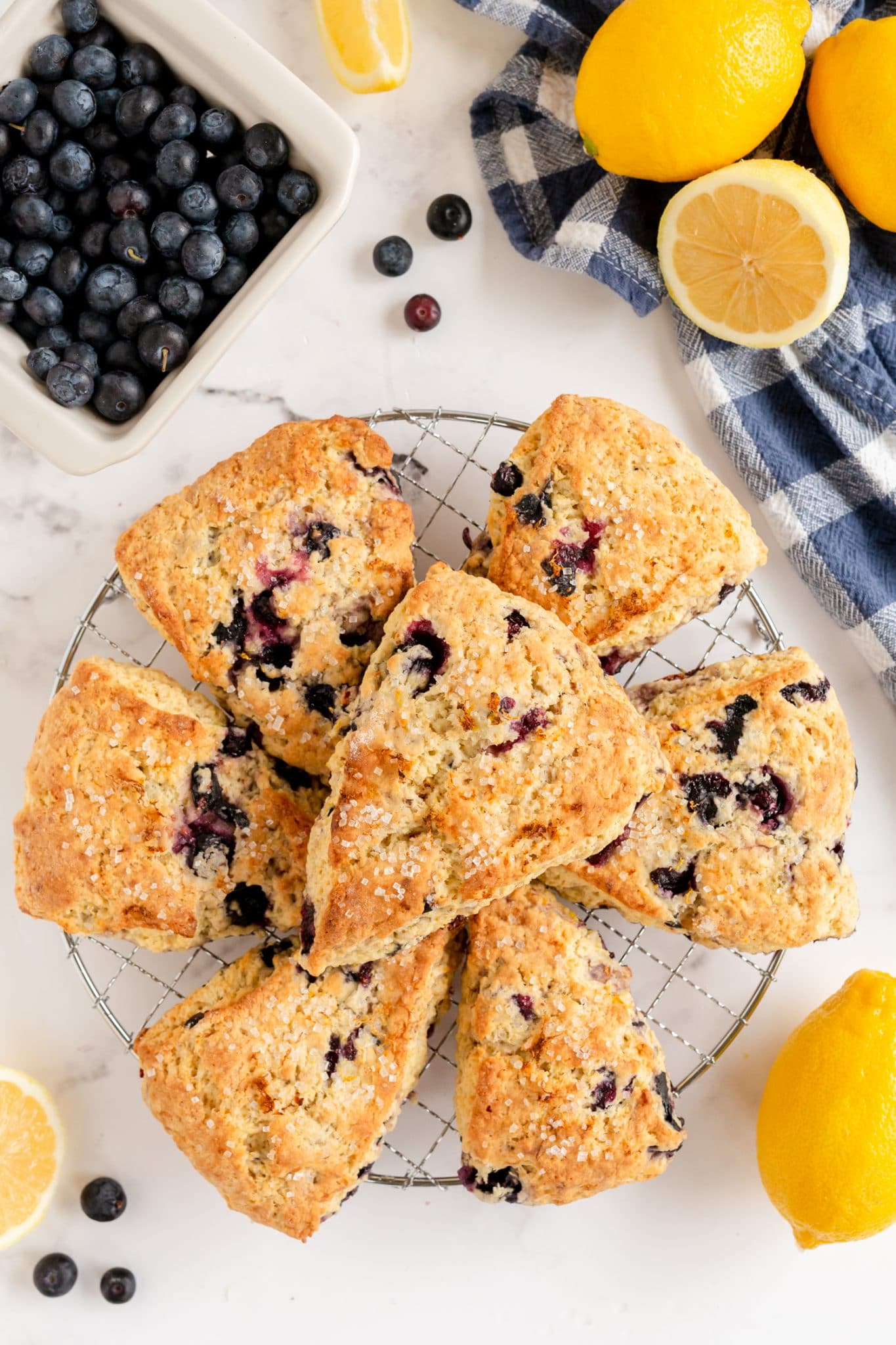 Lemon Blueberry Scones - Made To Be A Momma