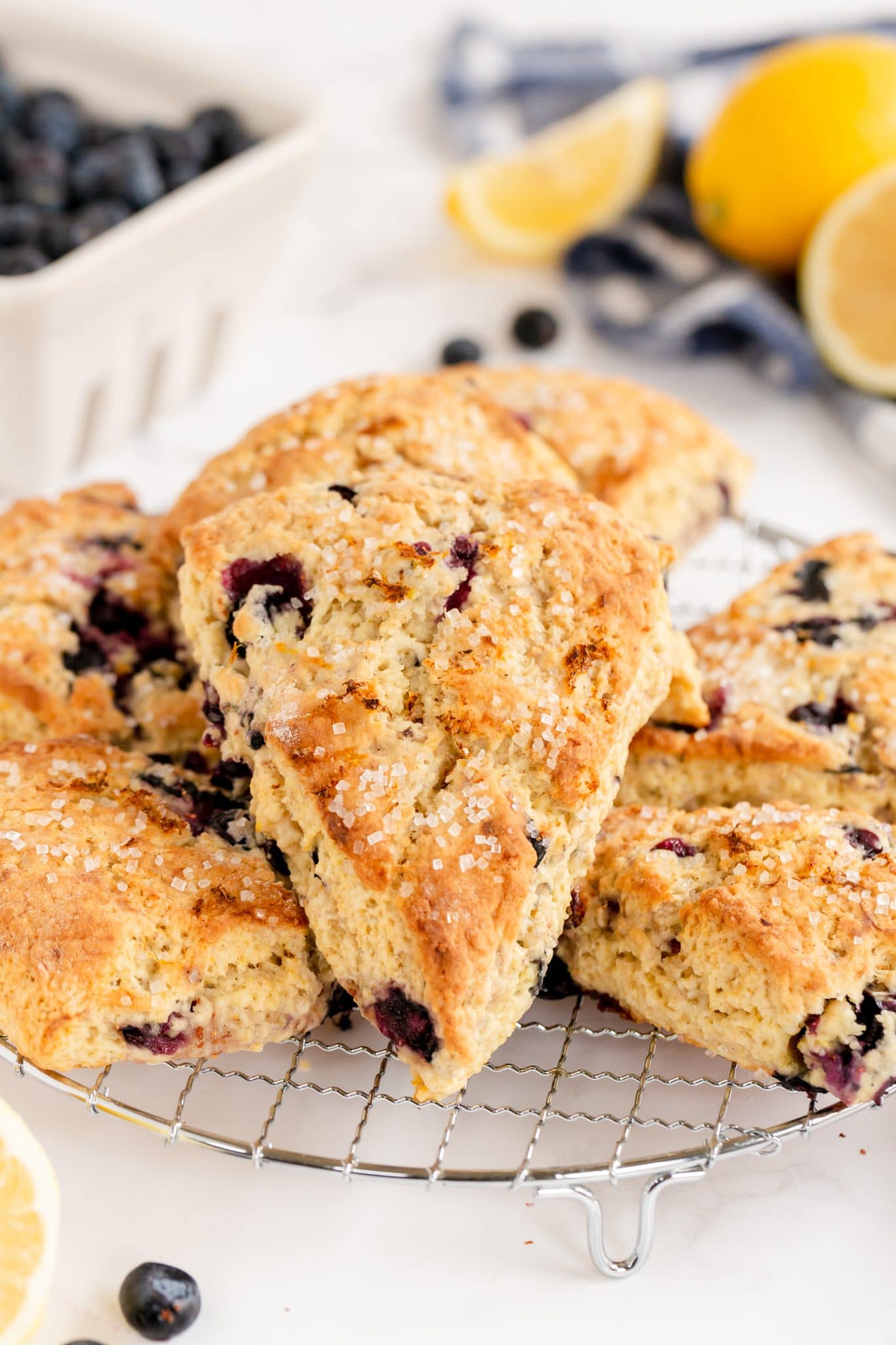 Lemon Blueberry Scones - Made To Be A Momma