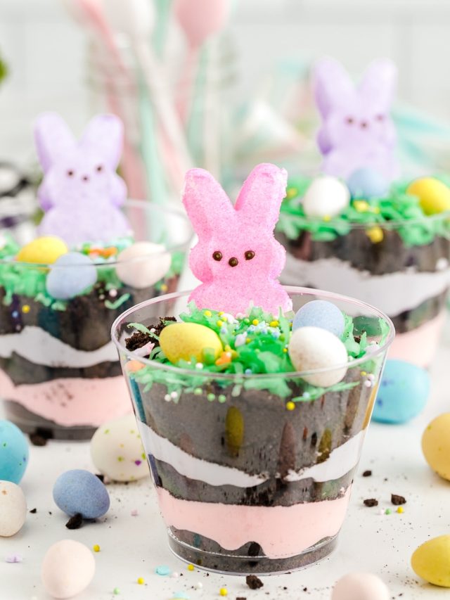 Easy Easter Dirt Cups