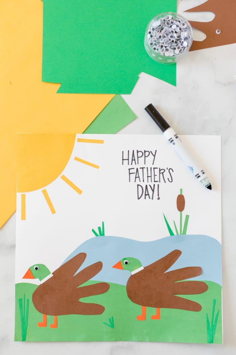 Father’s Day Handprint Duck Card