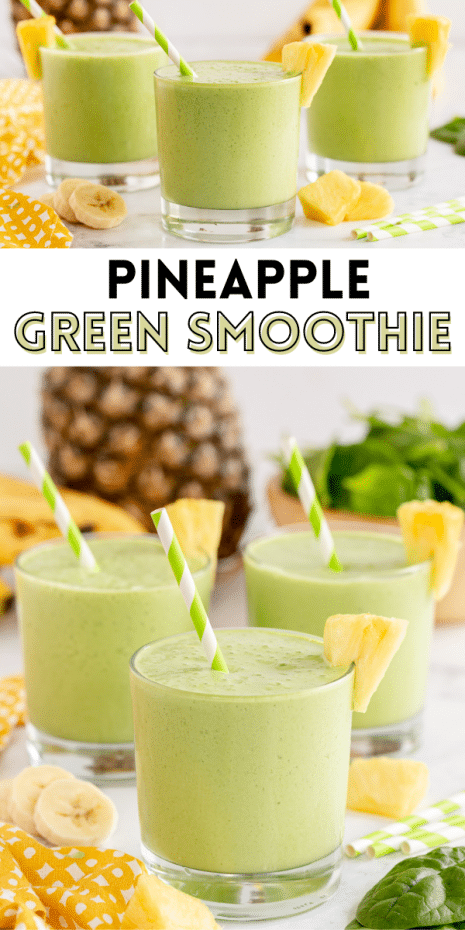 Pineapple Green Smoothies Pinterest