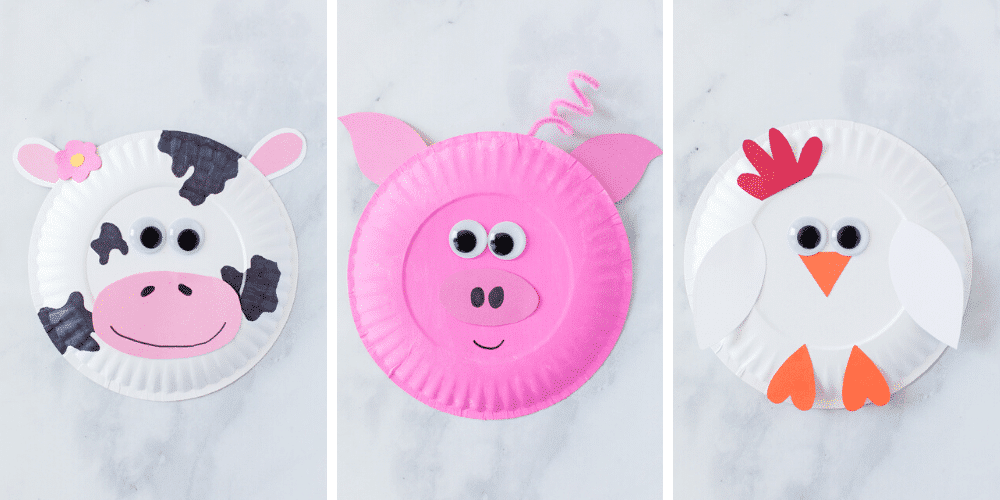 how to make farm animals out of paper plates