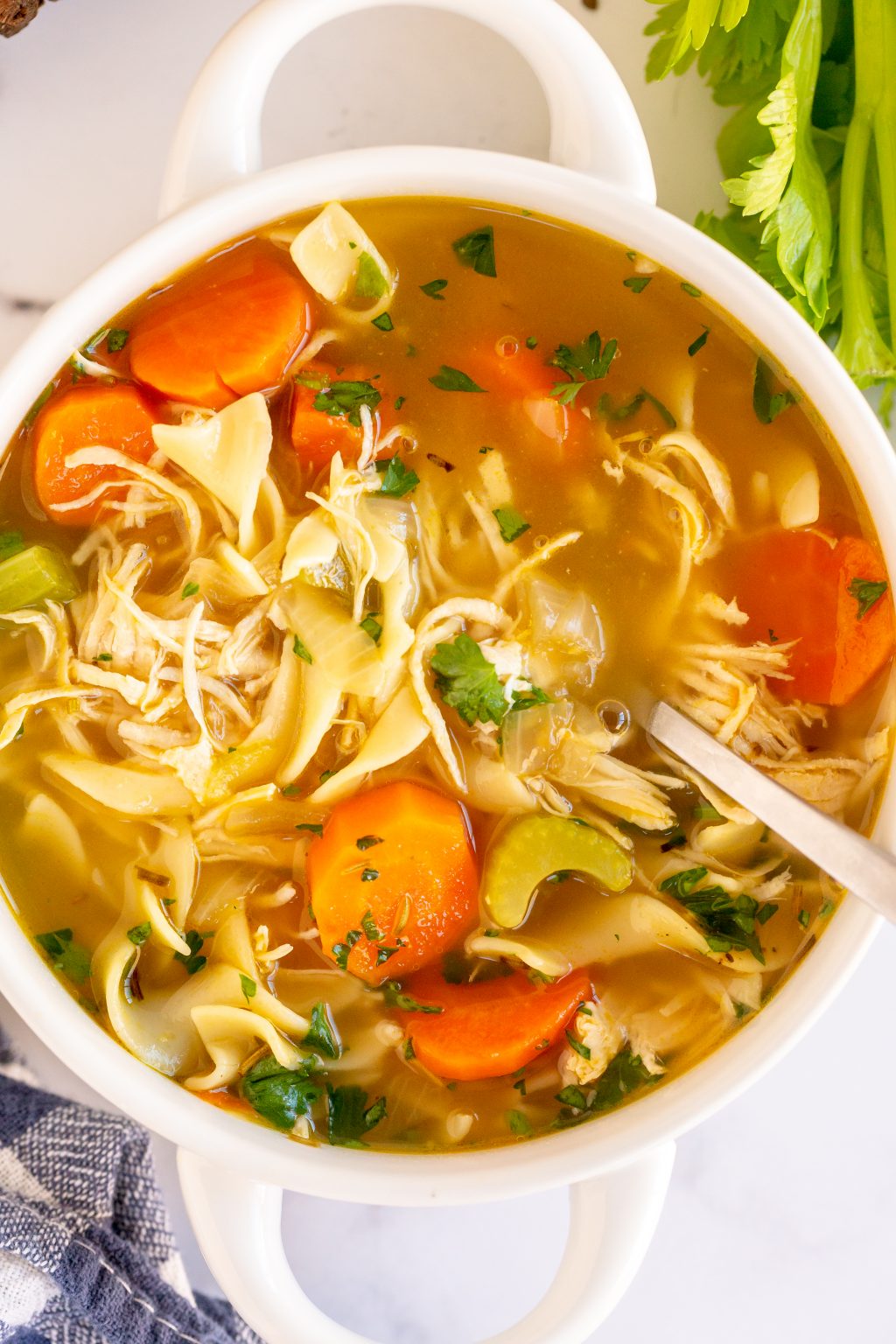 Homemade Chicken Noodle Soup - Made To Be A Momma