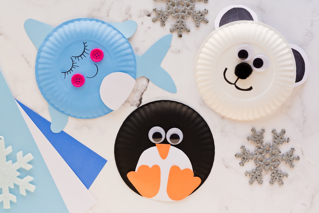 Paper Plate Winter Animals - Made To Be A Momma