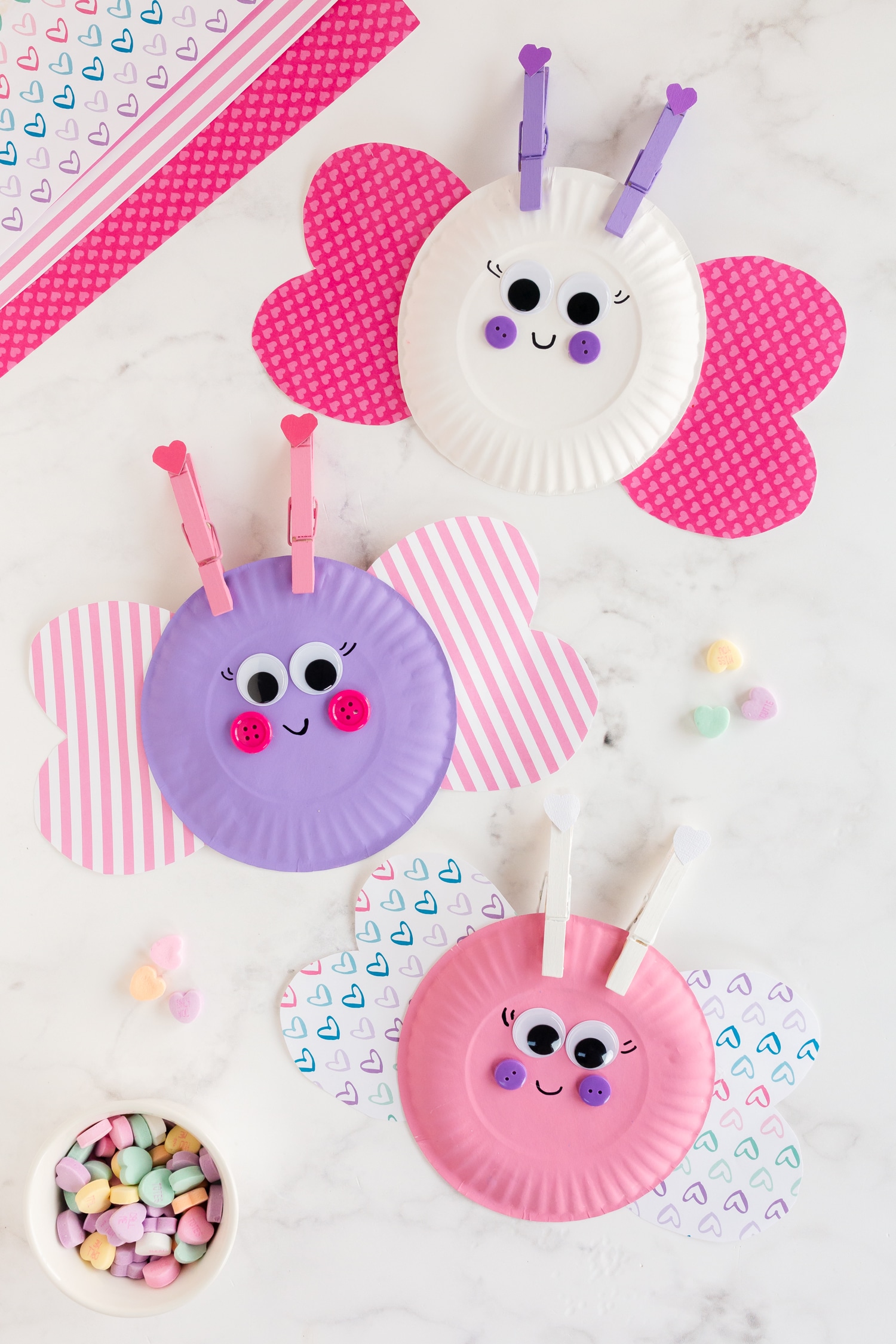 This Paper Plate Love Bug is a great preschool Valentines Day Craft. These little bugs are colorful, cute and oh so easy!&nbsp;
