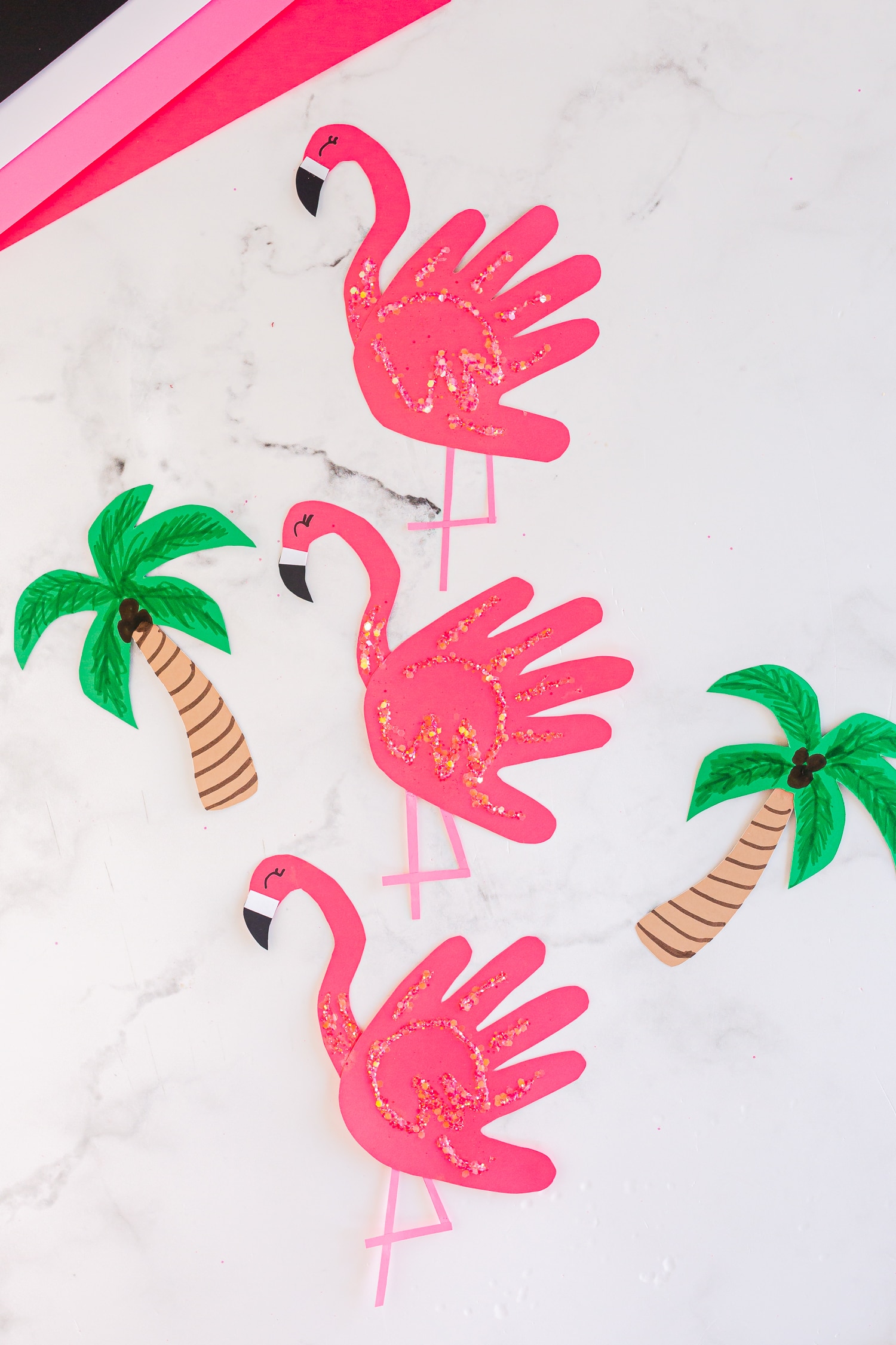 Handprint Flamingo