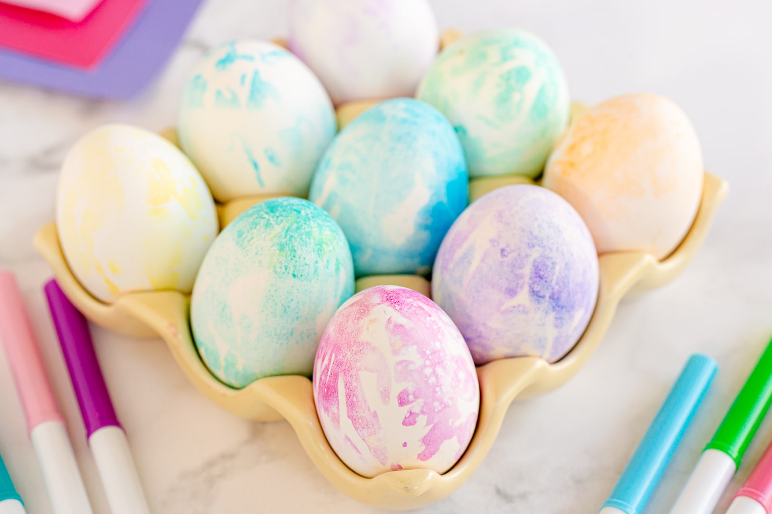 Tie Dye Easter Eggs