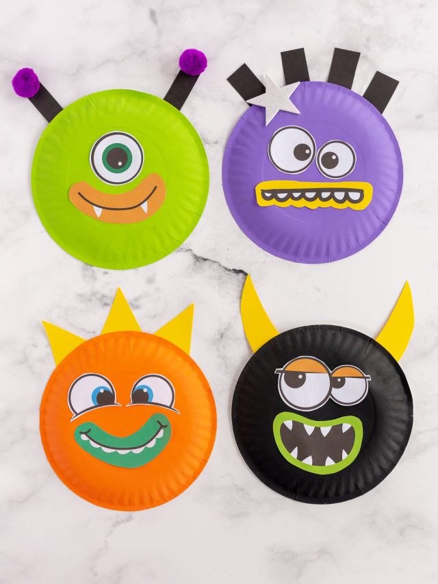 The Best Paper Plate Monsters