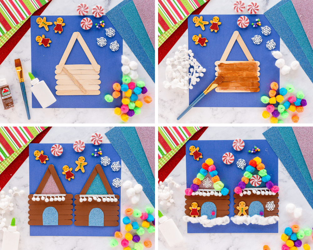 collage for making gingerbread houses