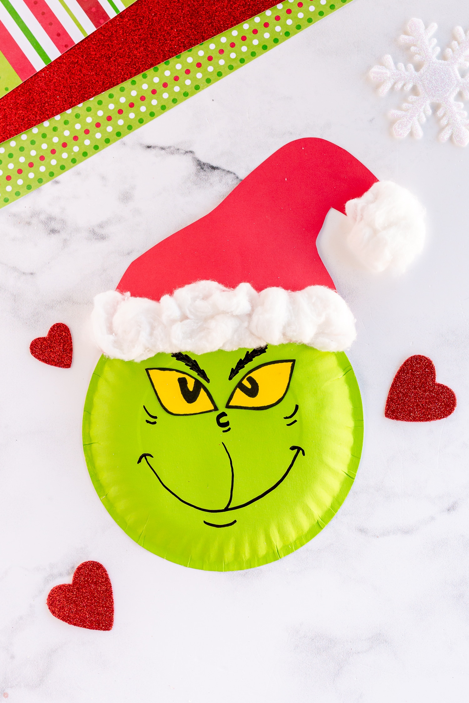 Paper Plate Grinch
