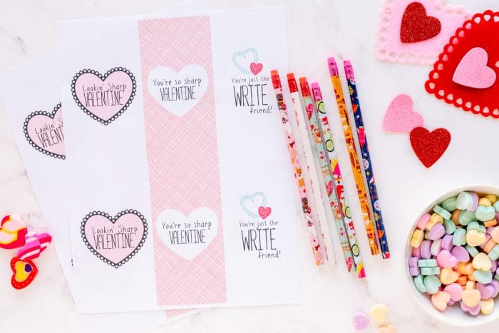 Pencil Valentine: Free Printable - Made To Be A Momma