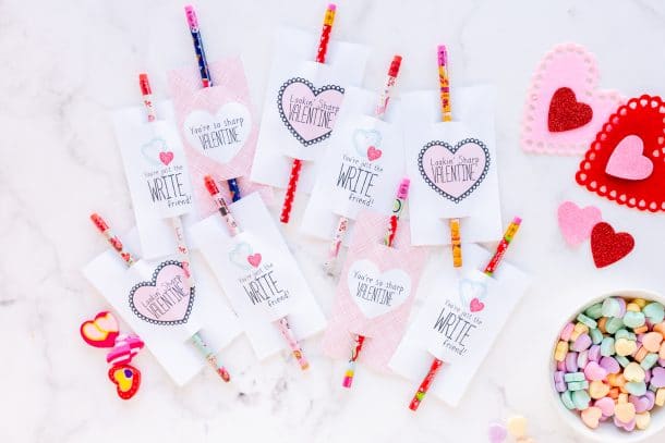 Pencil Valentine: Free Printable - Made To Be A Momma