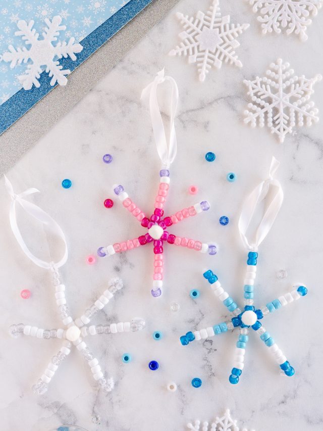 Beaded Snowflake Craft