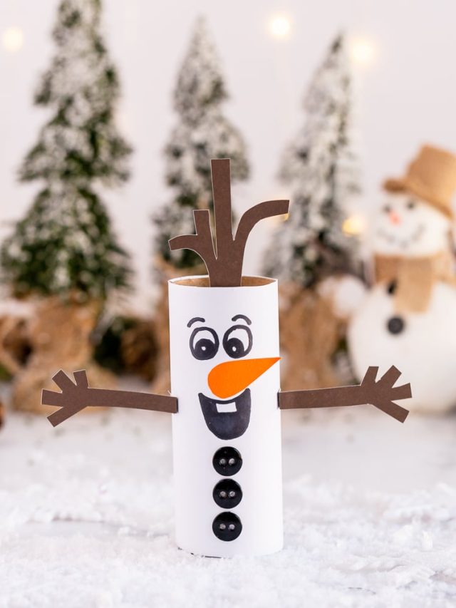 Fun Paper Roll Olaf Craft