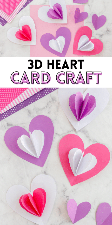 3D Heart Card Craft